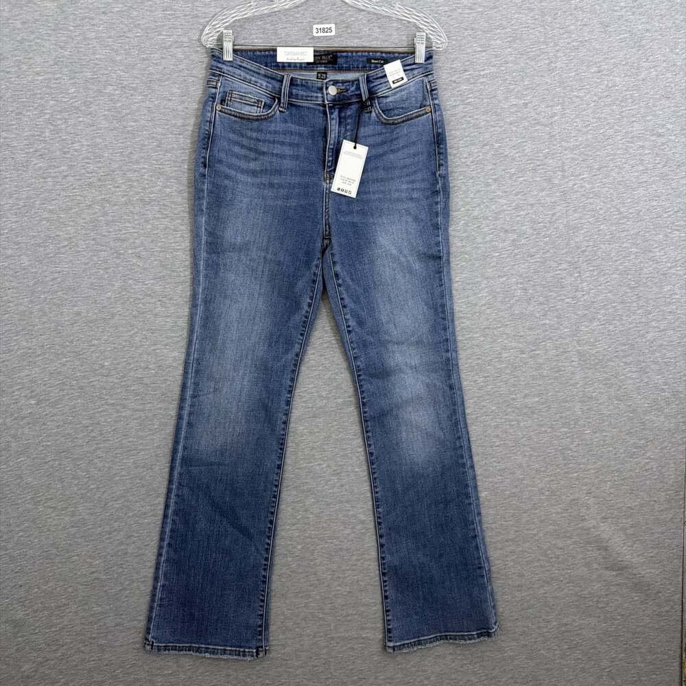 NWT Judy Blue Womens 9/29 Medium Wash Mid Rise Bootcut Jeans Stretch